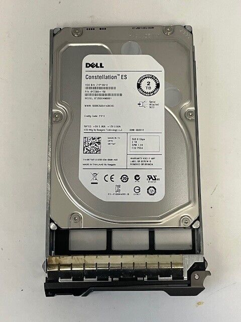 Dell/SEAGATE ST2000NM0001 2TB 67TMT 067TMT 7.2K RPM 6Gb/s 3.5
