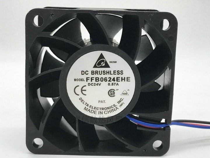 Delta FFB0624EHE 6038 24V 0.57A 6CM 60mm double ball inverter fan