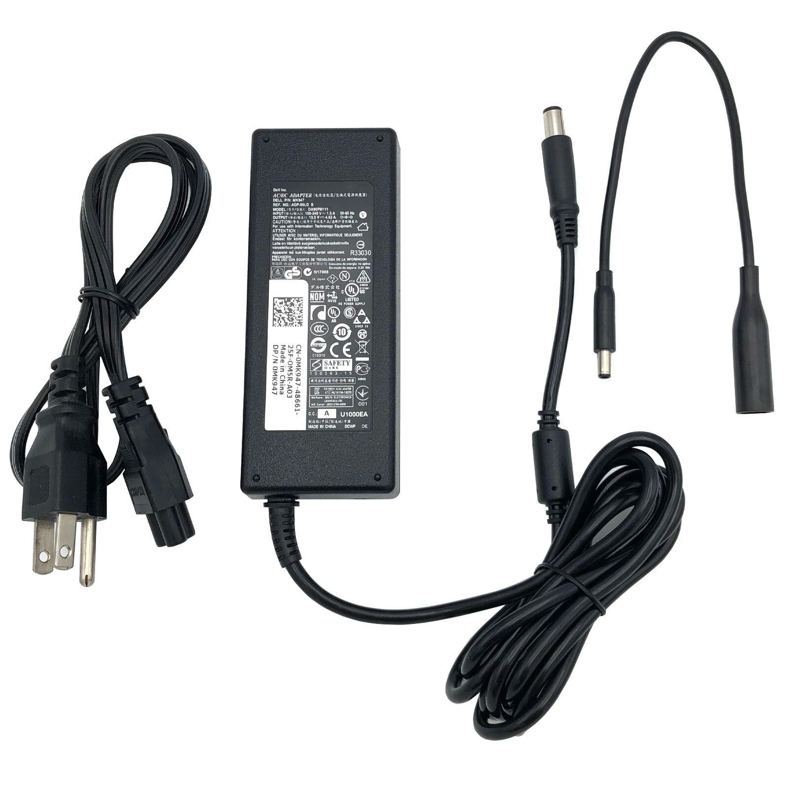 Genuine Dell AC Adapter Charger 4.5mm 90W for Dell OptiPlex 5000 7060 7070 Micro