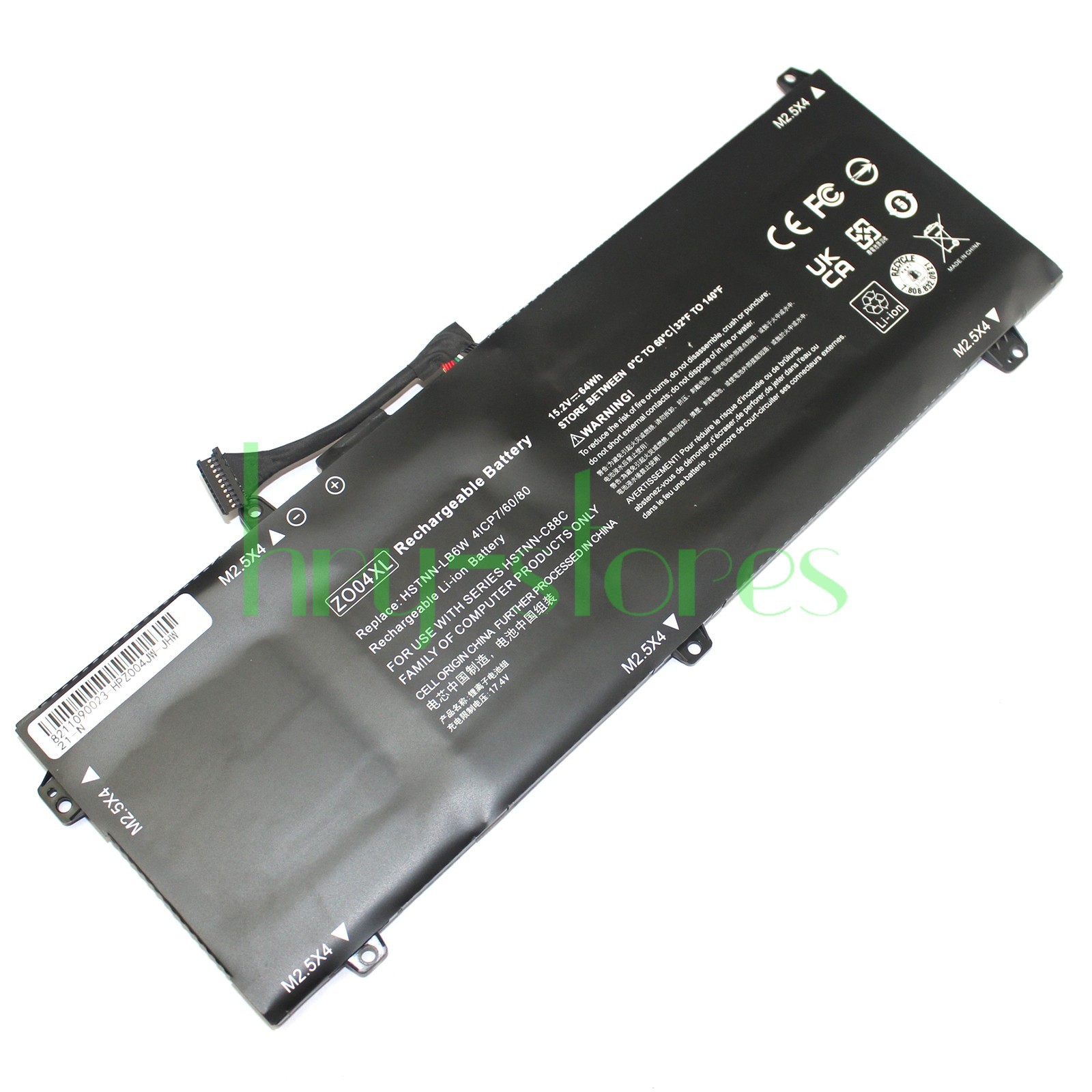 New ZO04XL Battery for HP ZBook Studio G3 G4 HSTNN-C88C HSTNN-LB6W 15.2V 64Wh