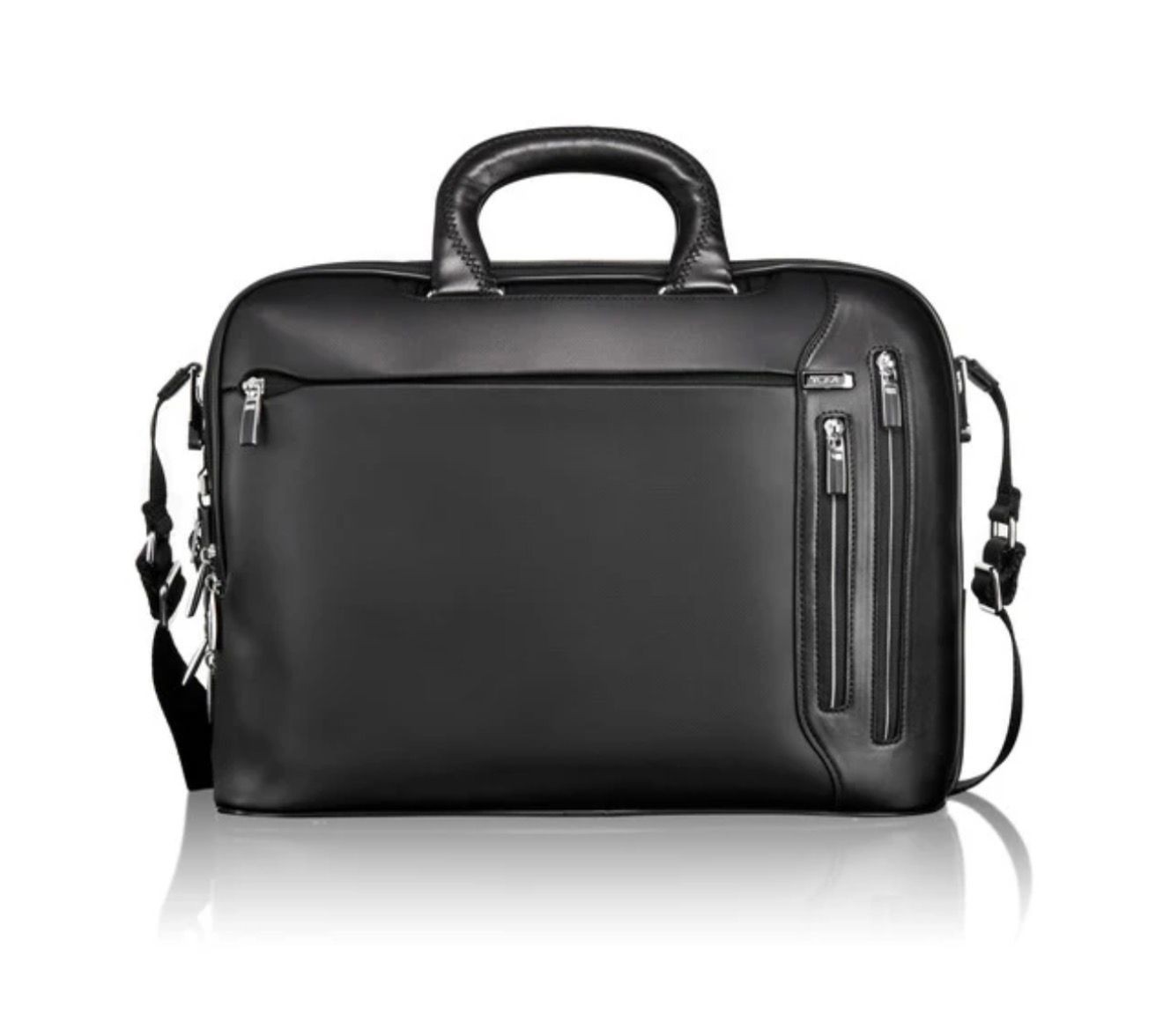 TUMI 'Arrive Narita' Black Nylon / Leather Laptop Briefcase - 25611D