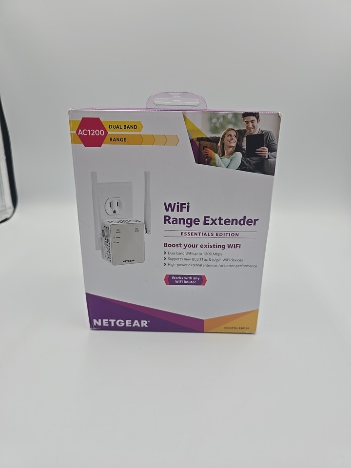 NETGEAR Wi-Fi Range Extender EX6120 AC1200 Dual Band Wireless Signal Booster