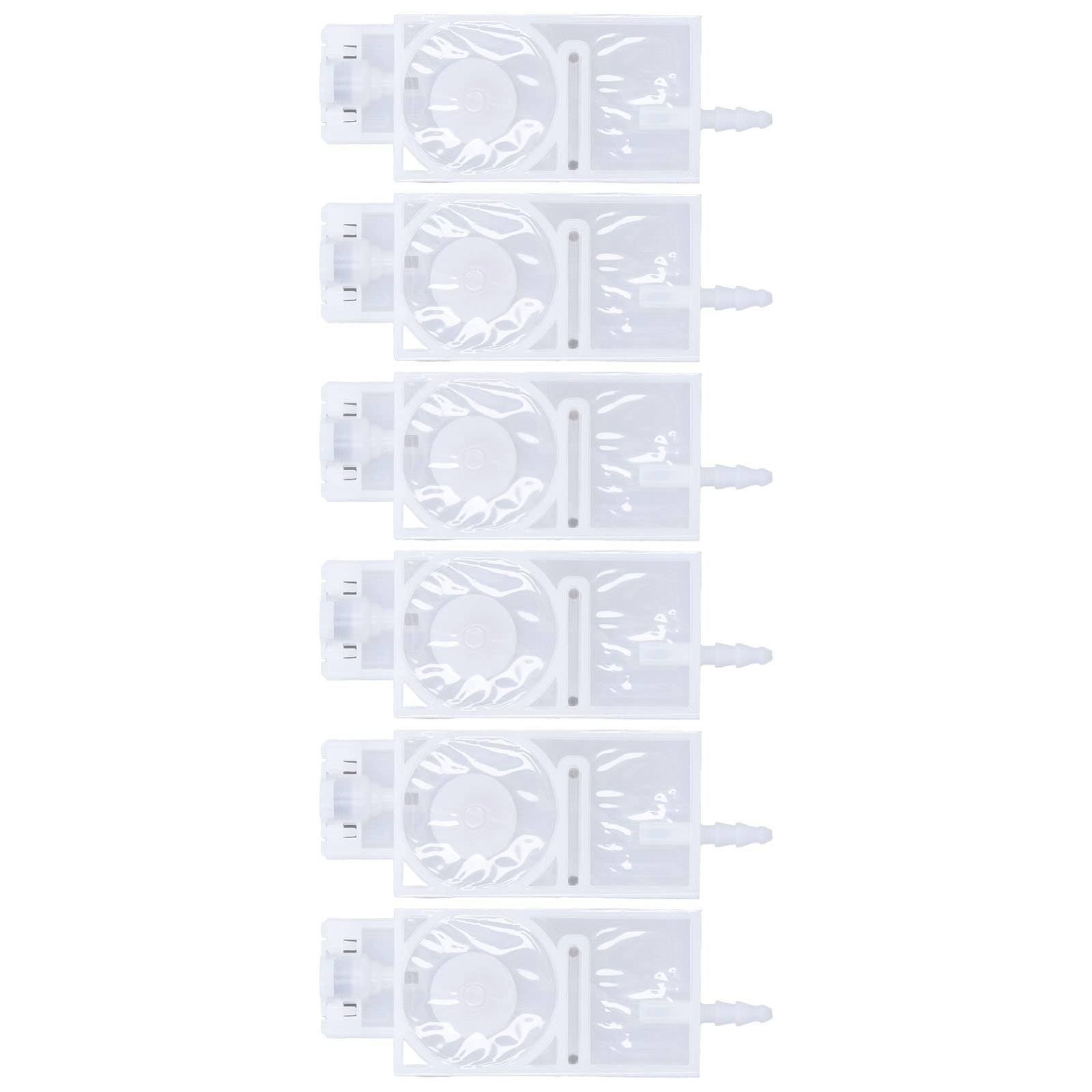 6PCS White Ink Damper, PP Material, 4 x 3 mm Ink Tube, fits XP600 Printer
