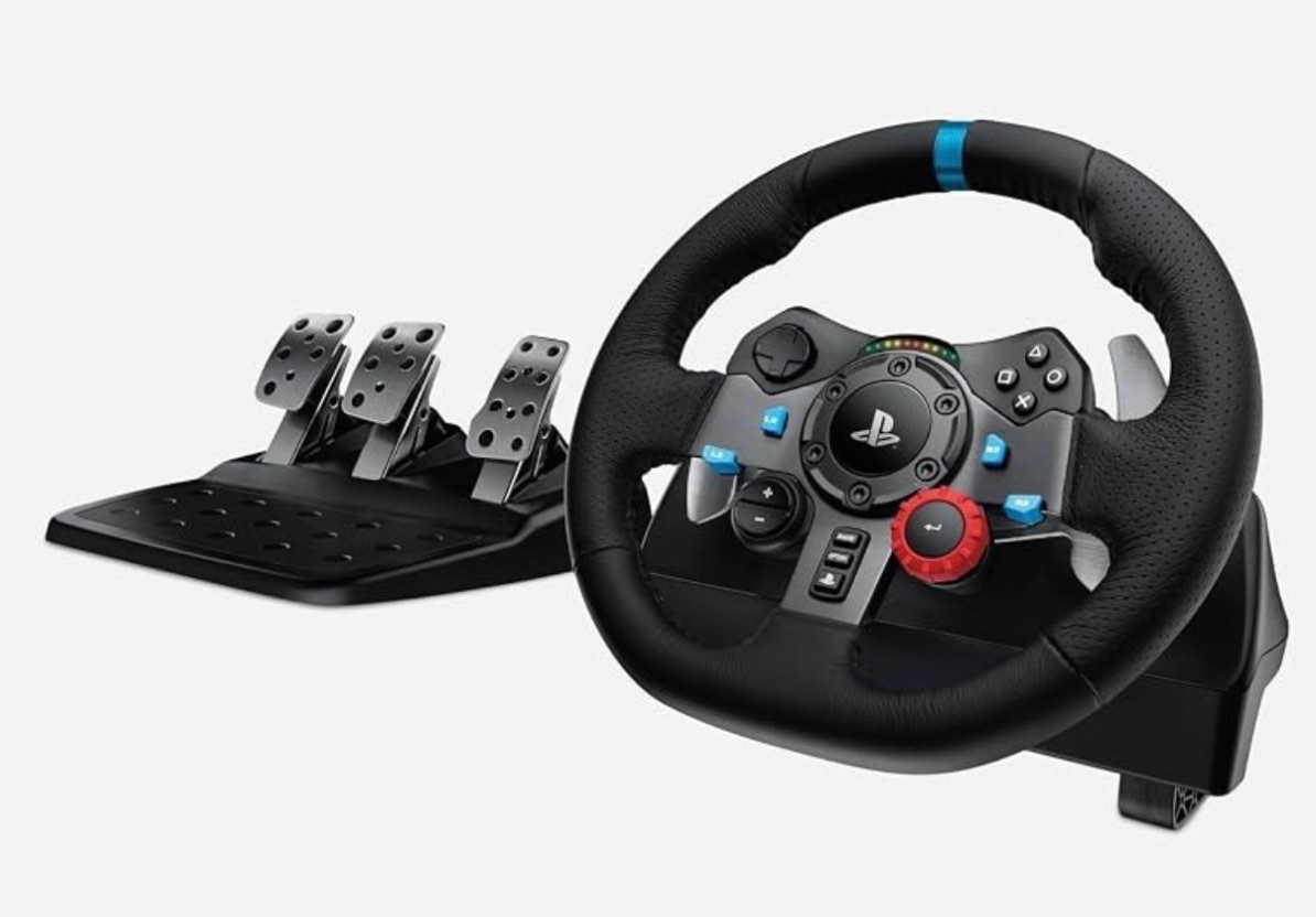 Logitech G29 Racing Wheel and Pedals for PS5/PS4/PC Stainless steel paddle shift