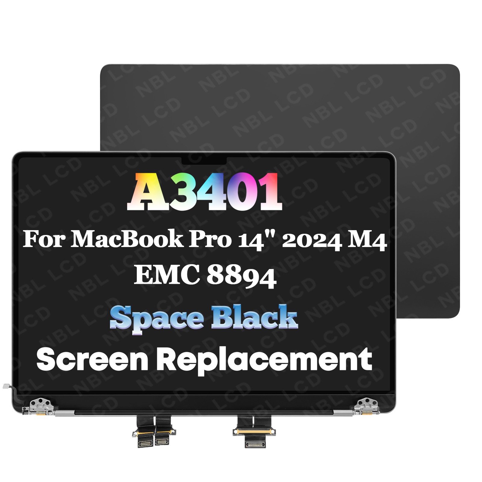 New 14" For MacBook Pro A3401 M4 2024 EMC 8894 LCD Screen Display Replacement
