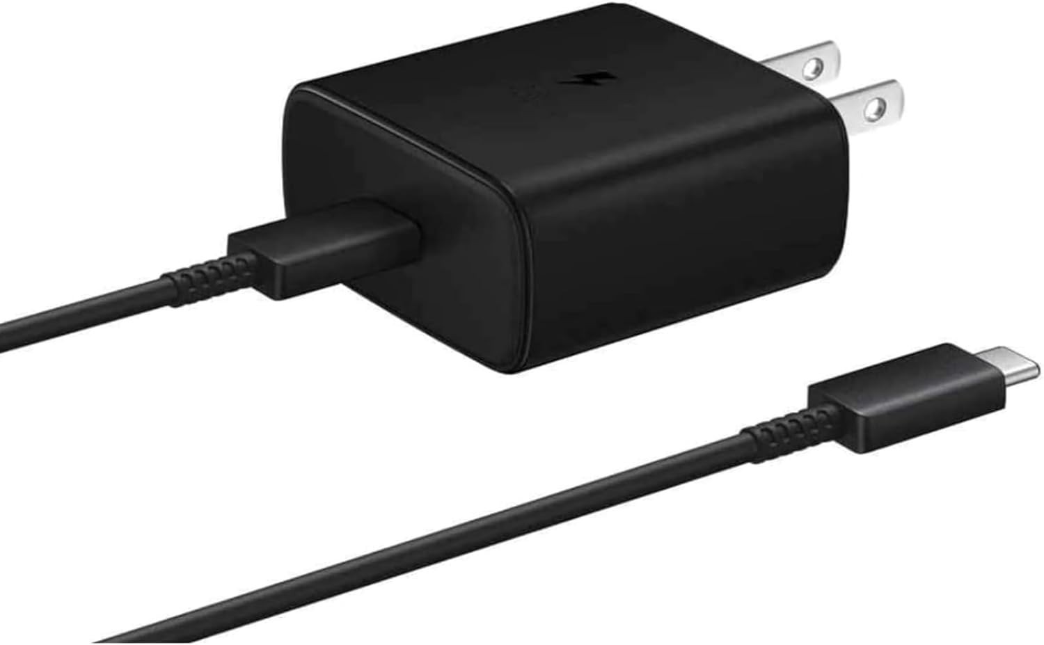 Genuine OEM Samsung 45W Super Fast Charger USB-C Wall Adapter + Type-C Cable Lot