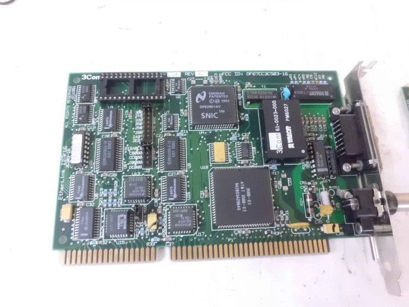 DF67CC3C503-16 3COM hp hewlett packard 3COM etherlink II/16 aui bnc 16 bit netw