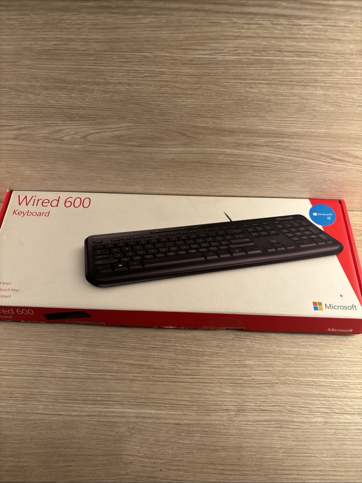 Microsoft Wired 600 Keyboard Black Model 1576 - New In Open Box