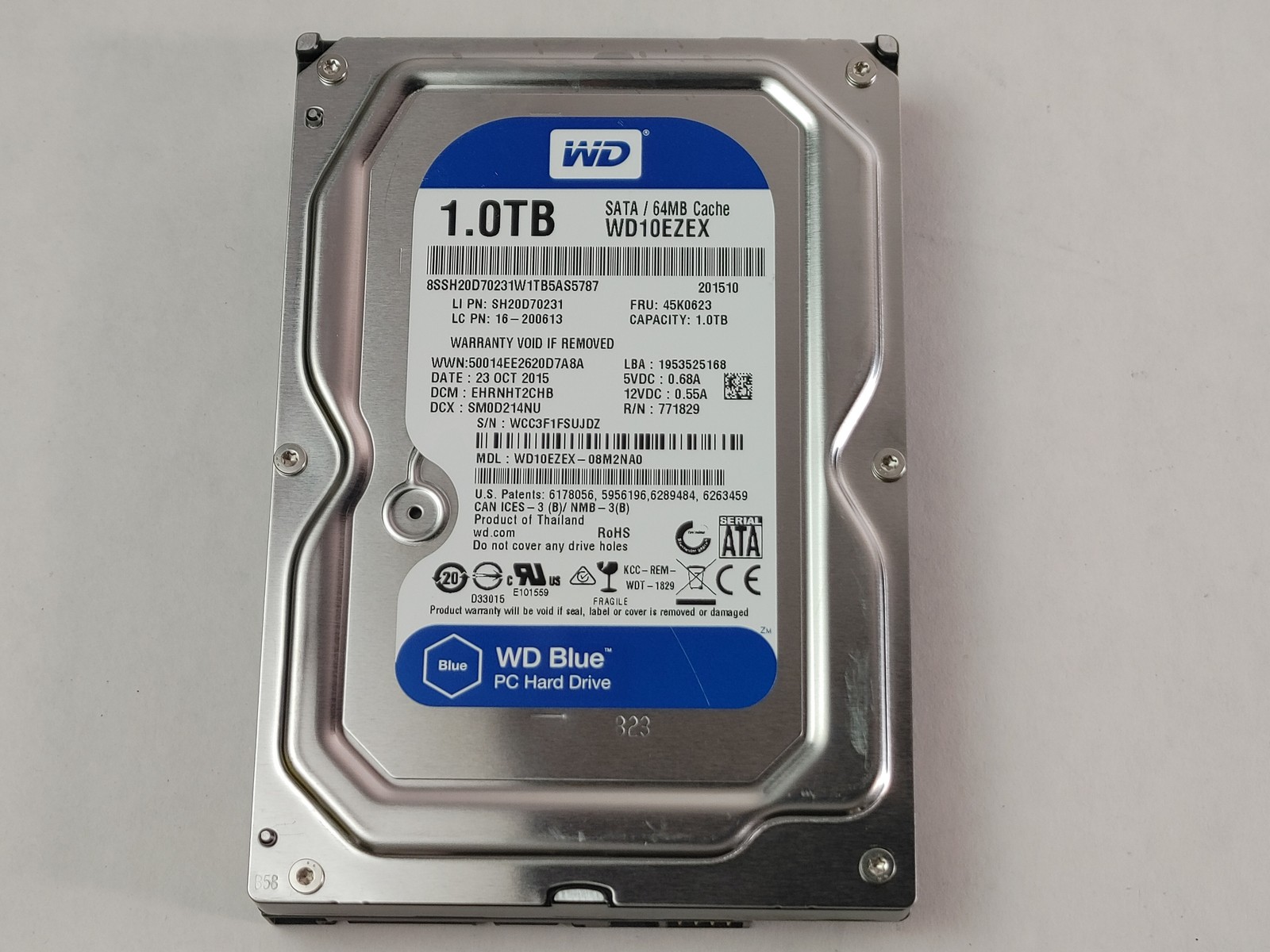 Western Digital WD Blue WD10EZEX 1 TB 3.5" SATA III Desktop Hard Drive