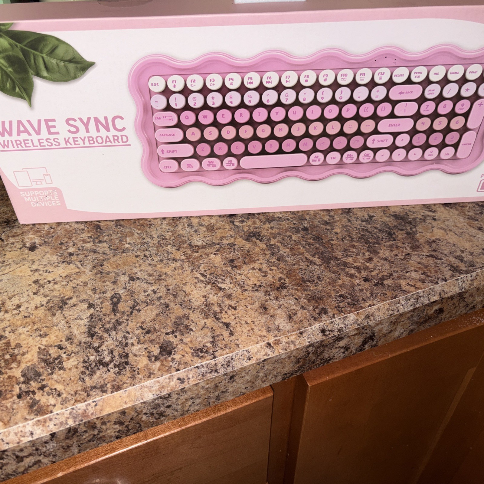 IJoy Wavy Keyboard - Pink: ABS Slim Design, Computer Accessories