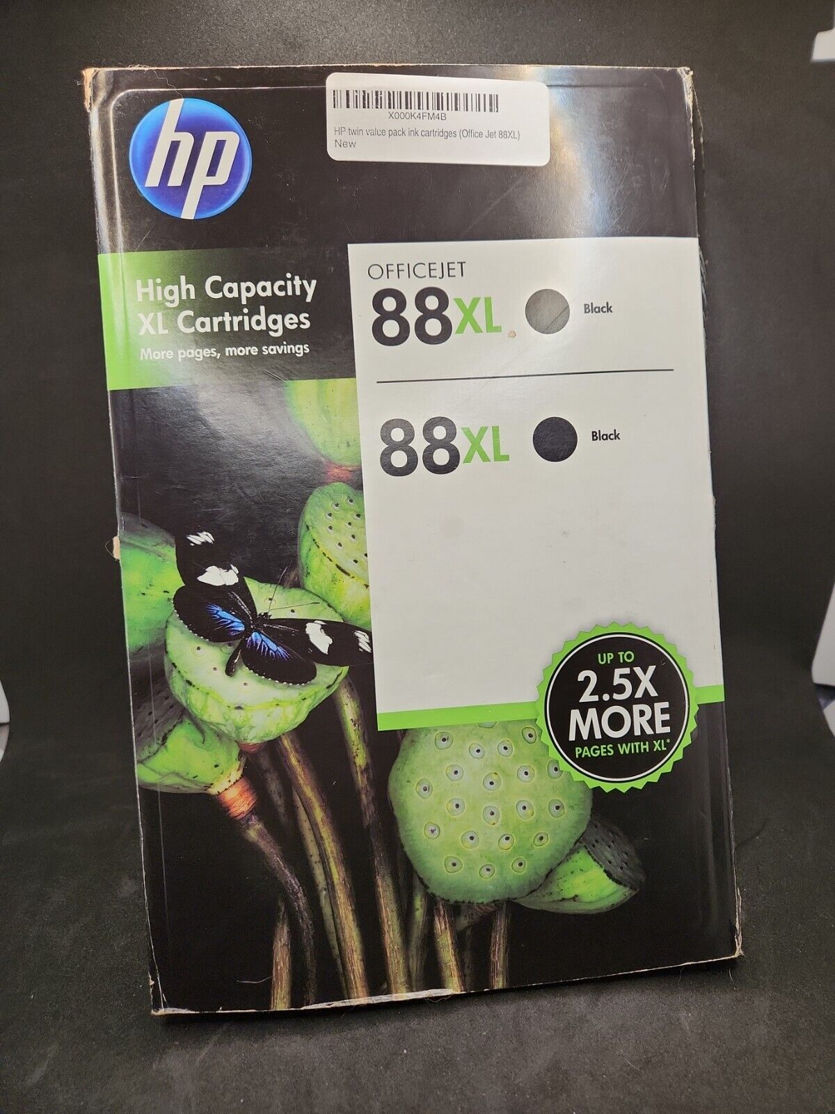 GENUINE HP, Office Jet, 88XL Black Ink Cartridge CC605BN, Twin Value Pack