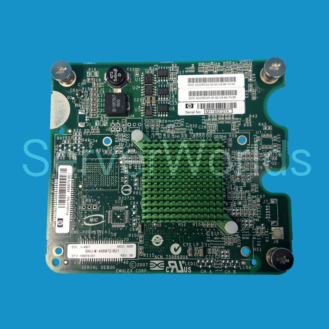 HP  456978-001 LPe1205 8GB Mezz FC Adapter 456973-001 456972-B21