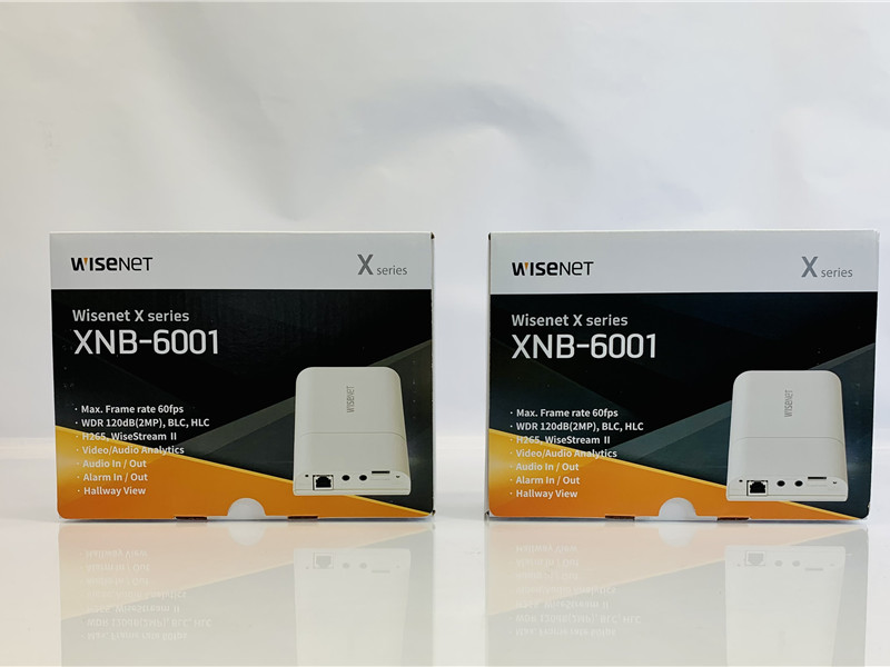Wisenet XNB-6001 Network Camera 2MP Full HD 1080p PoE Lot of 2 NEW