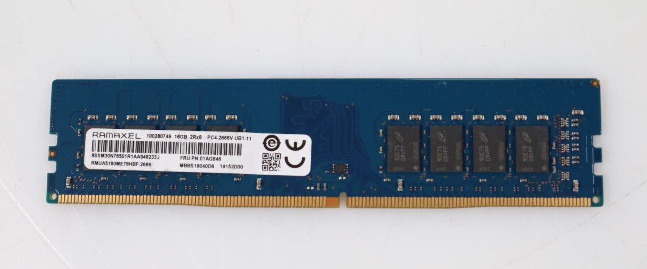 16GB Ramaxel RMUA5180ME78HBF-2666 2666MHz PC4-21300 UDIMM DDR4 Desktop Memory