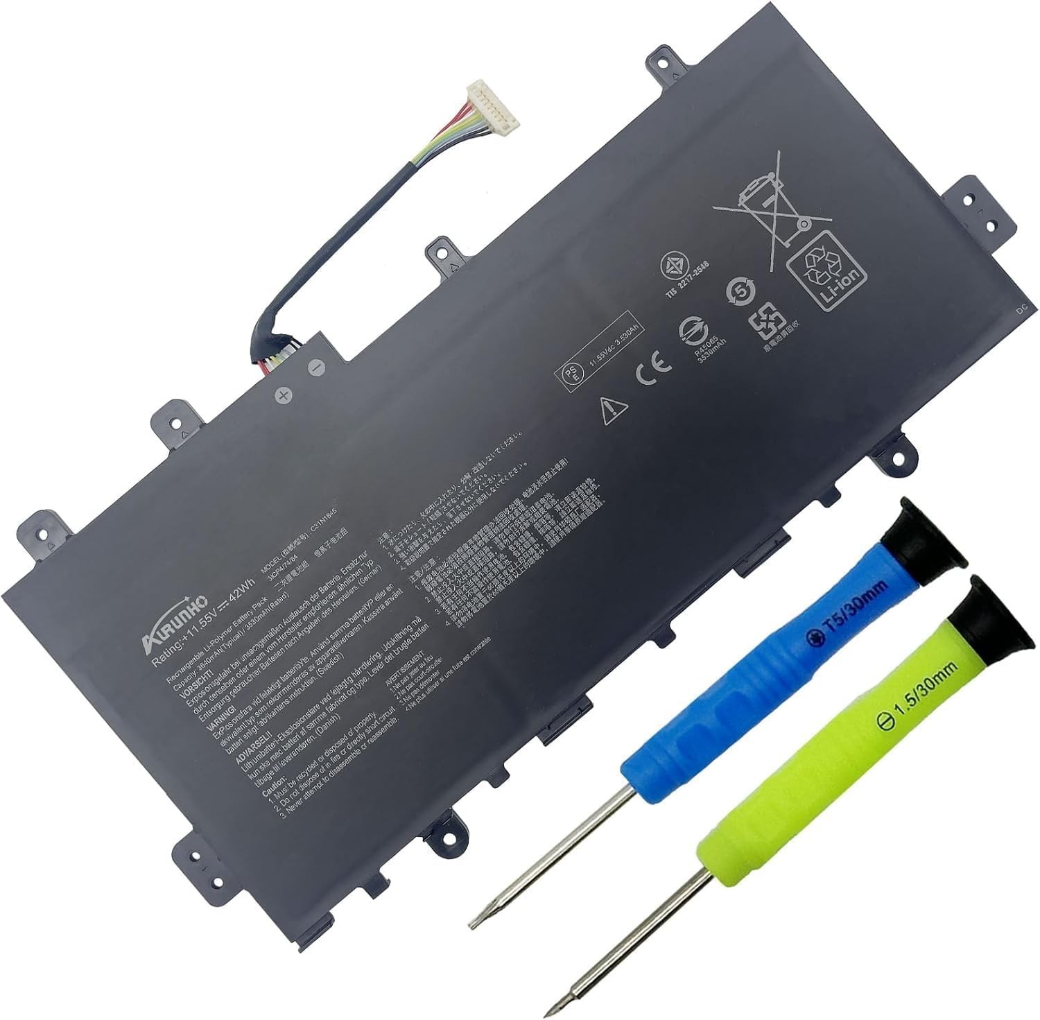 C31N1845 Laptop Battery Replacement for Asus Chromebook Flip C436FA C436FA