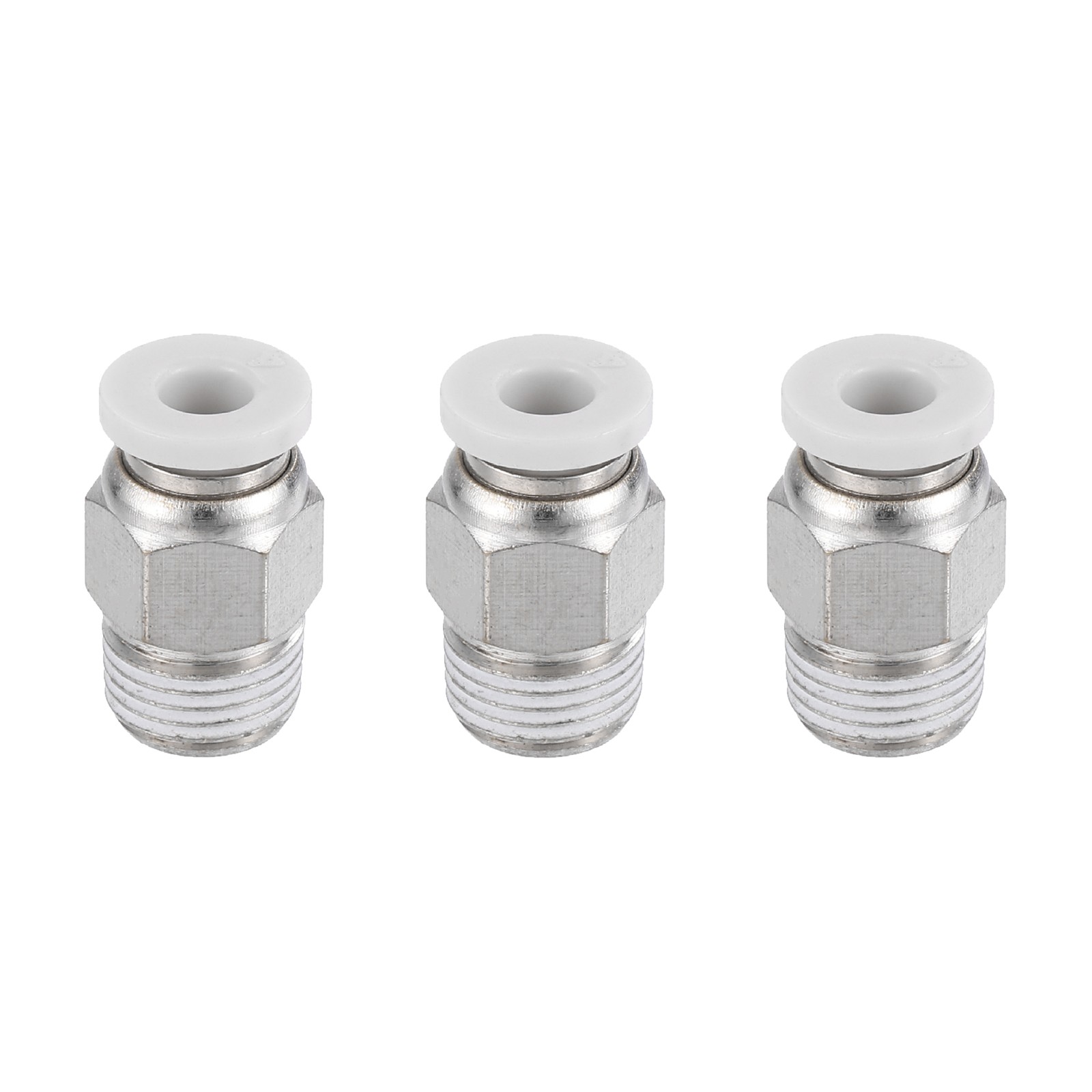3Pcs Pneumatic Fitting 4mm Tube OD x 1/8" NPT Push to Connect Pneumatic Fitting