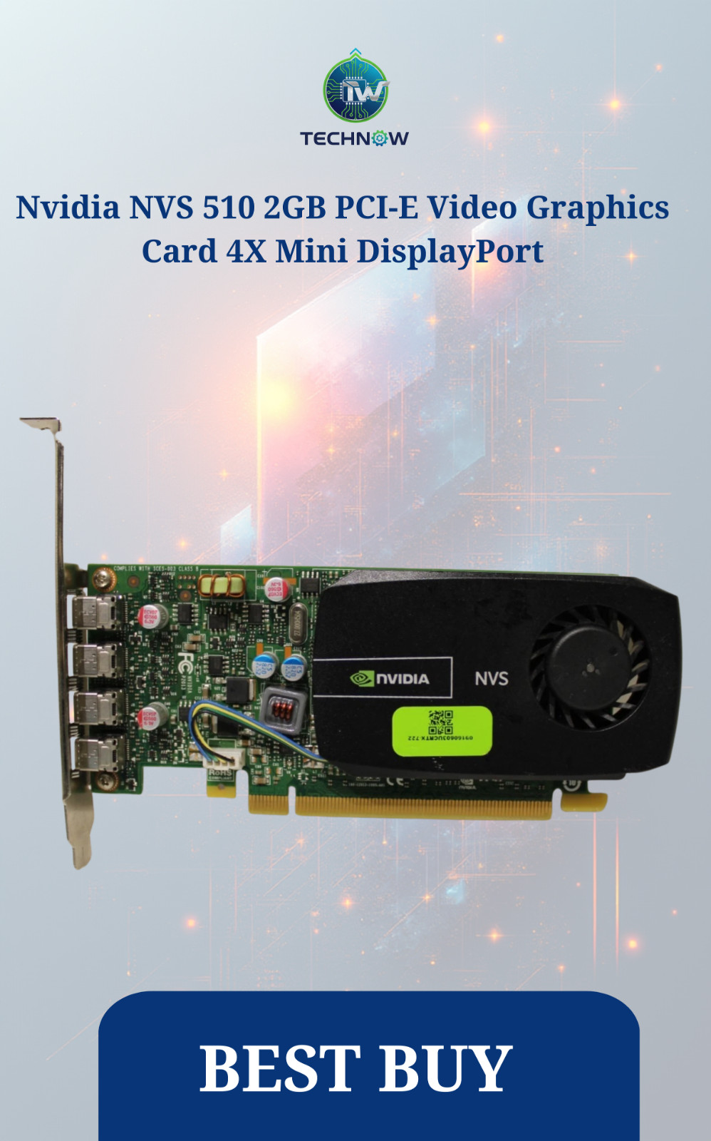 Nvidia NVS 510 2GB PCI-E Video Graphics Card 4X Mini DisplayPort