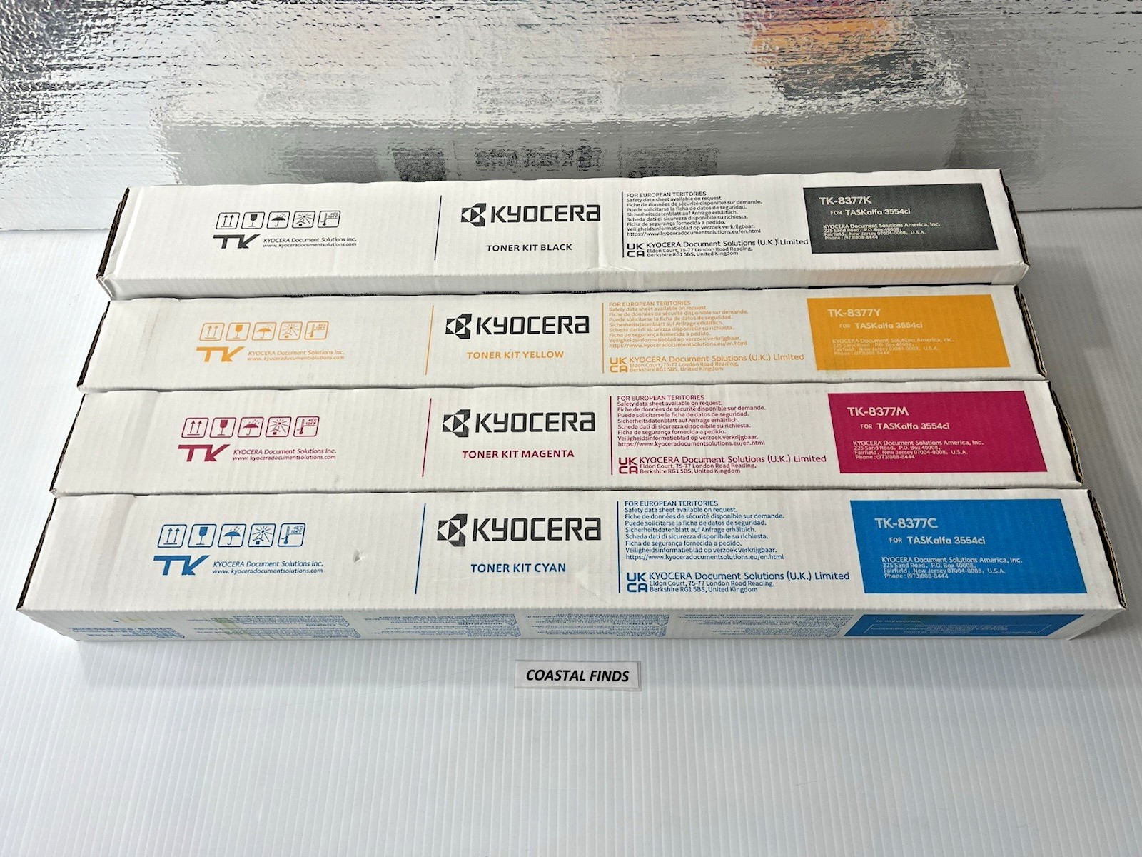 Kyocera TK-8377 Toner CMYK Set (4) OEM NEW Sealed TK-8377K TK-8377C ""77M ""77Y