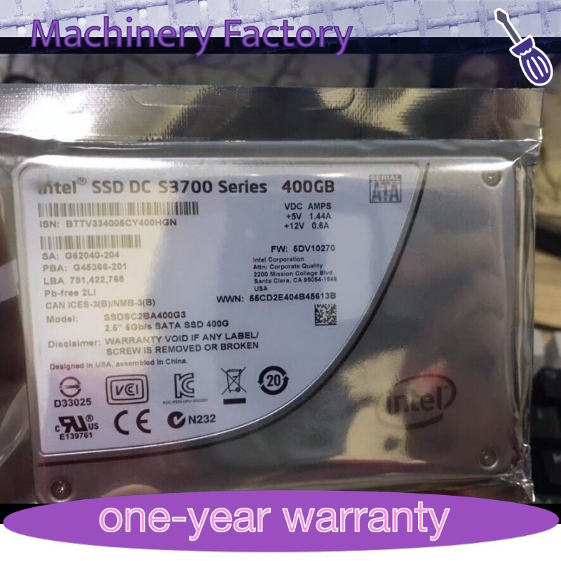 Intel SSD DC S3700 Series 400GB SSDSC2BA400G3 2.5"6Gb/s SATA Solid State Drive