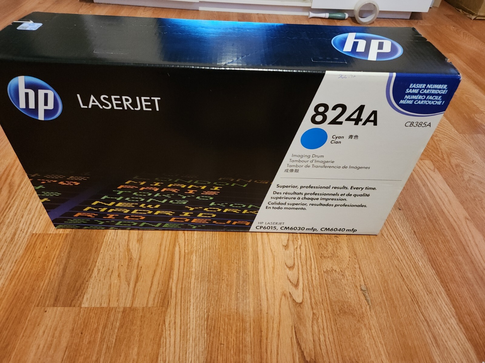 HP 824A OEM Cyan (CB385A) LaserJet Imaging Drum Cartridge-SEALED BOX