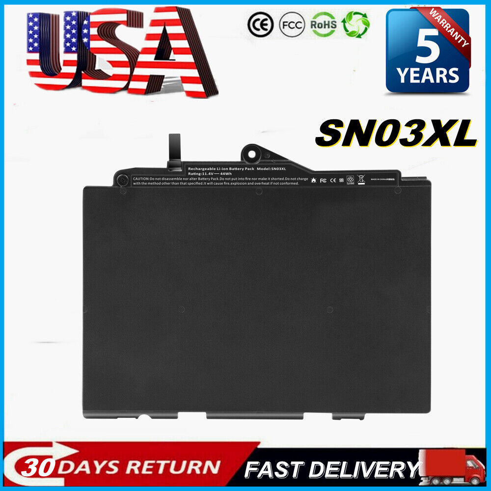 SN03XL Battery Genuine OEM for HP EliteBook 820 828 725 G3 800514-001 HSTNN-DB6V