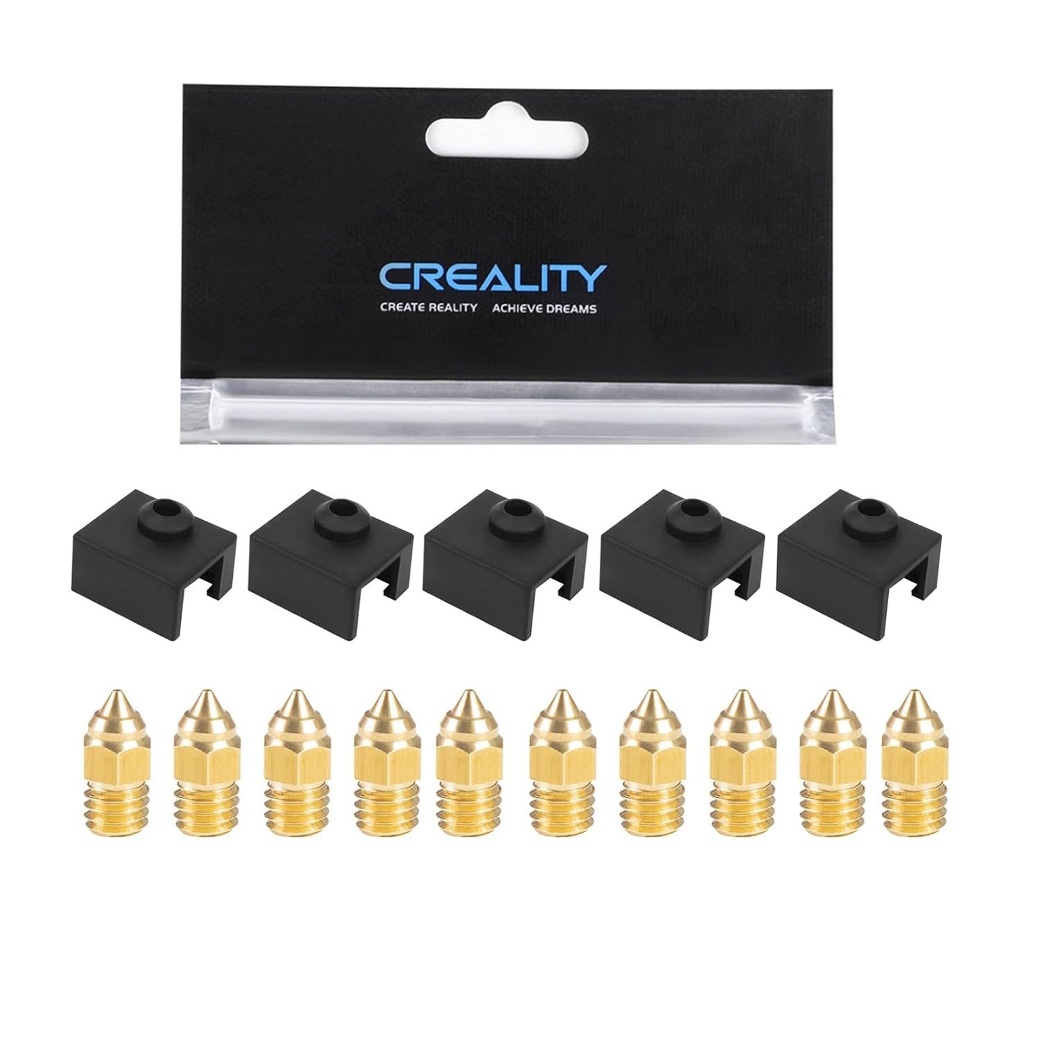 Creality Original 5Pcs Ender 3 S1/Ender 3 S1 Pro Silicone Sock and 10Pcs 0.4Mm N
