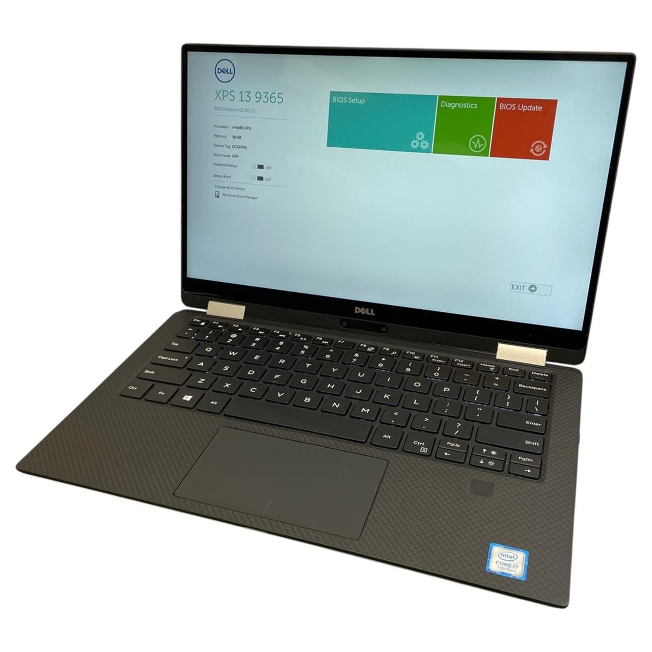 Dell XPS 13 9365 Touchscreen, Core i7-7Y75 16 GB RAM No SSD/OS | Grade B (READ)