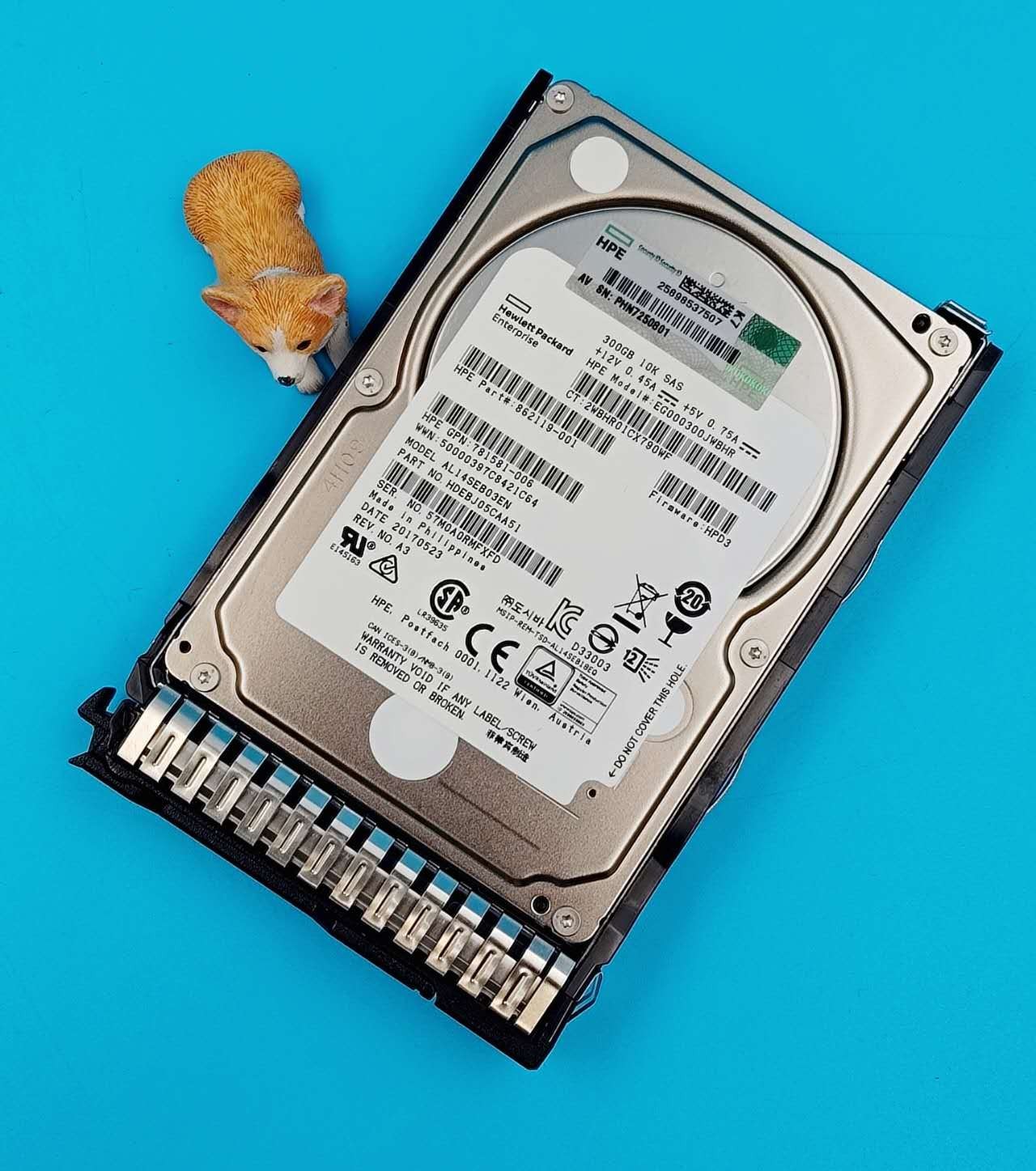 862119-001 781581-006 HPE 300GB 10K 12G 2.5" SAS SC HARD DRIVE EG000300JWBHR