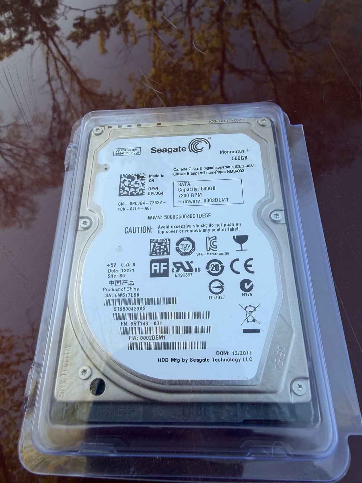 Seagate Momentus 500GB SATA Laptop Hard Disk Drive HDD 2.5 Inch