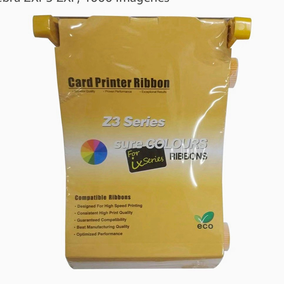 PARTSHE Silver Card Printer Ribbon for Zebra ZXP3/Z3 Series, MPN 800033-807