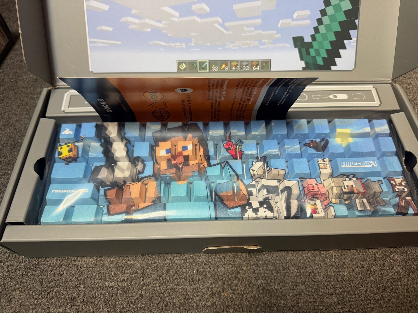 OB Higround x Minecraft Basecamp 65 Steve and Animals  Keyboard