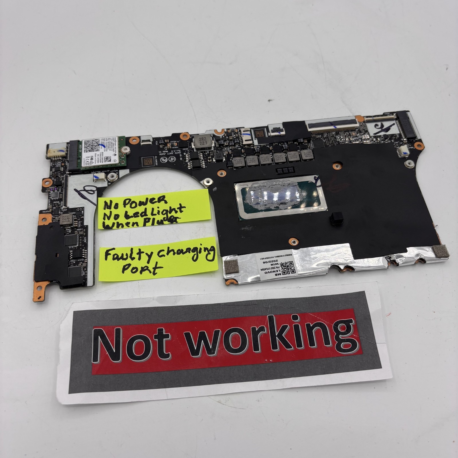 OEM Lenovo Slim 7 14IAP7 MOTHERBOARD No power For Parts / Repair – AS-IS
