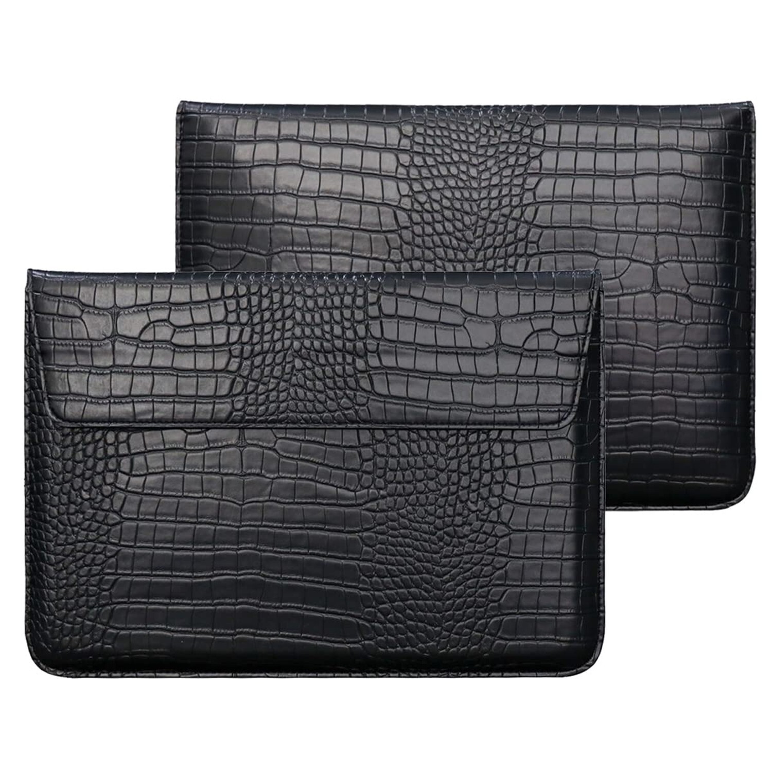 Crocodile Grain PU Leather Flap Style Case Bag Laptop Sleeve for MacBook Air ...