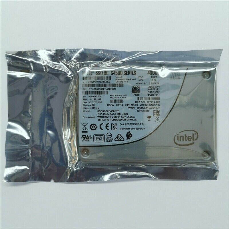 INTEL SSD DC S4500 S4510 Series 480G 960GB 1.92TB SATA 2.5