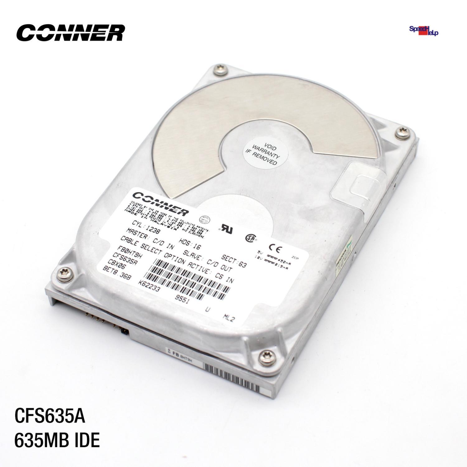 CONNER CFS635A 635MB 8.89CM 3.5" INCH HDD HARD DRIVE HARD DISK DRIVE 286 ATA IDE