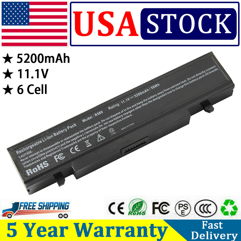 Battery for Samsung AA-PB9NC6B AA-PB9NS6B R430 R468 R480 R519 R522 R540 RC512 PC