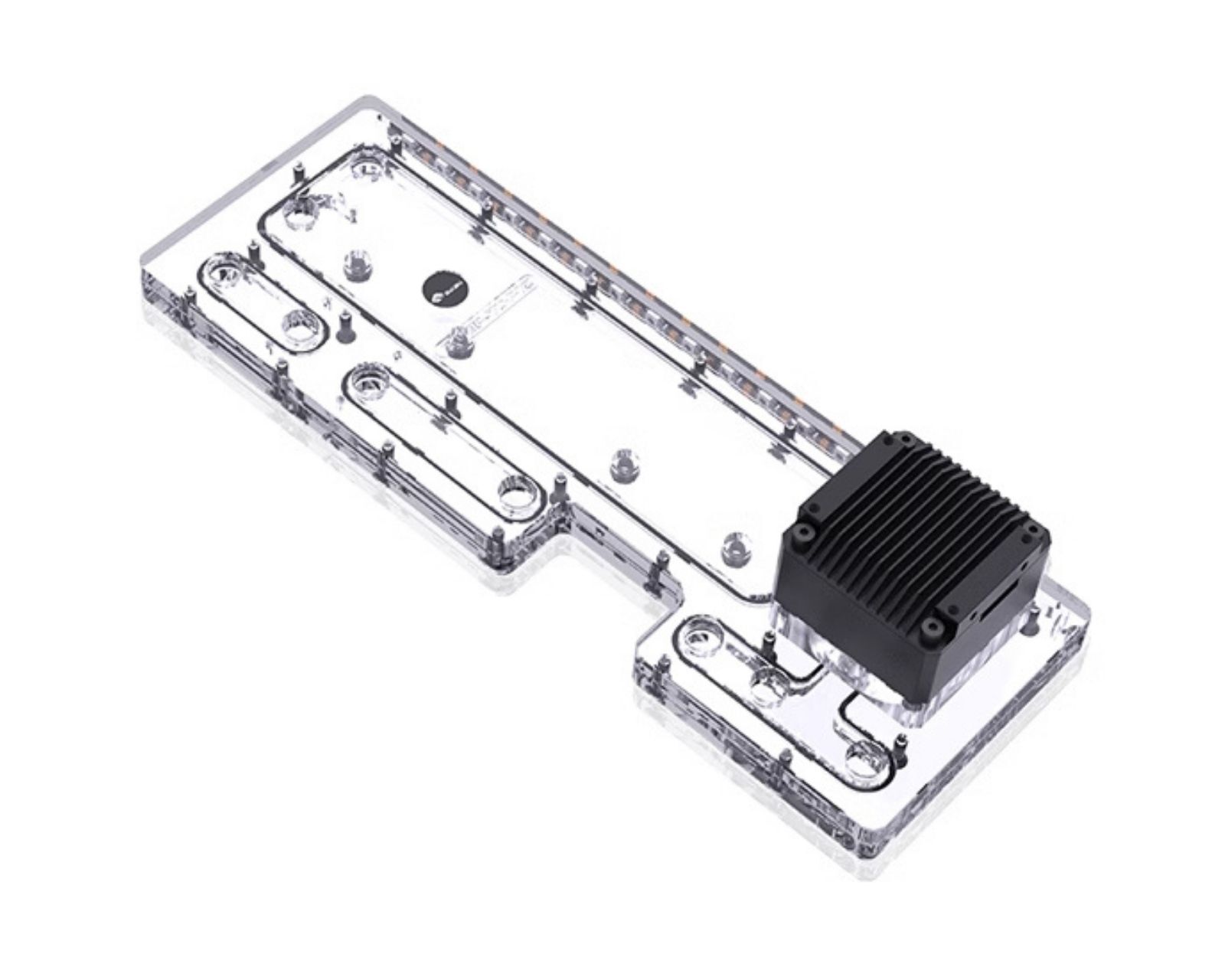 Bykski Distro Plate For DEEPCOOL SPACE STATION - PMMA w/ 5v Addressable RGB(R...