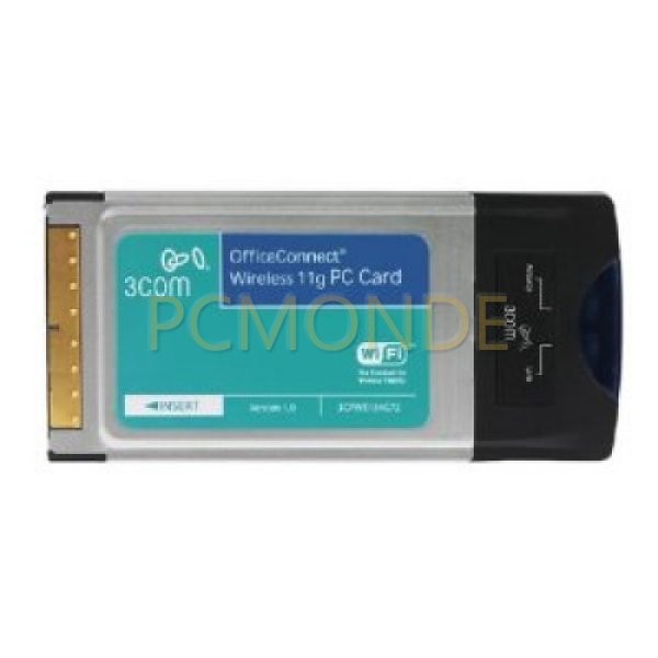 3Com OfficeConnect Wireless 54Mbps PC Card 802.11G (3CRWE154G72)