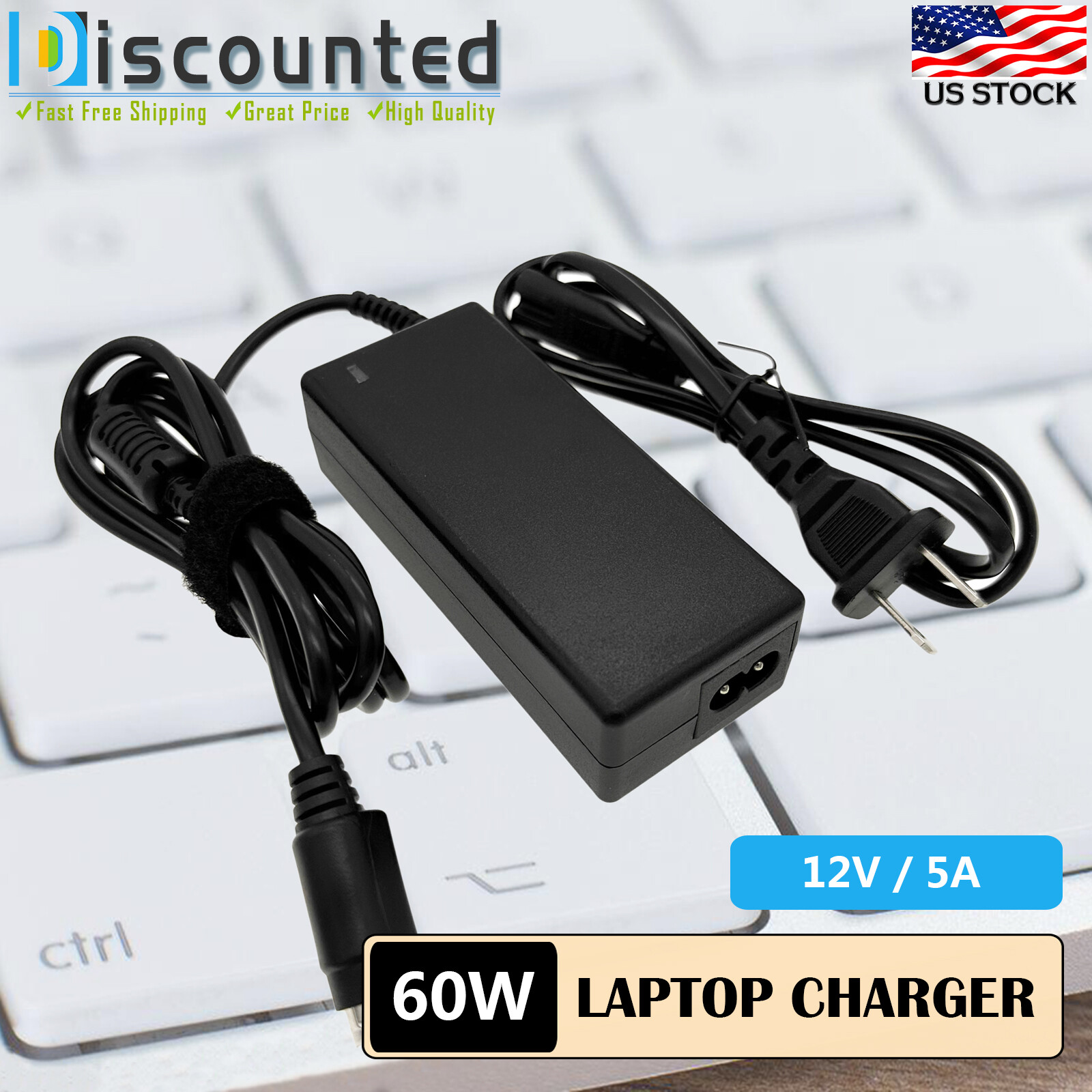12V 4-Pin DIN AC Power Adapter Charger for Sanyo CLT1554 CLT2054 LCD TV Monitor