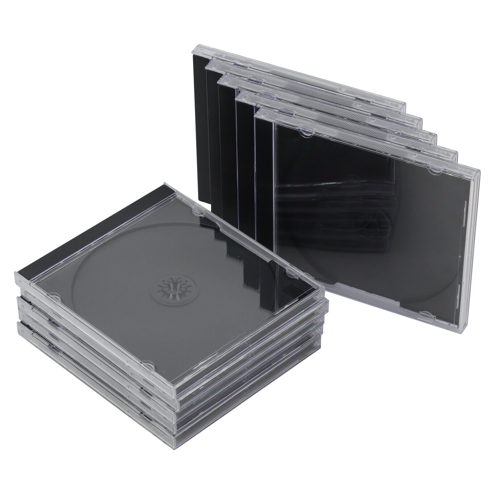 20x Single Disc STANDARD CD Jewel Black Case Lots DVD packing Organizer