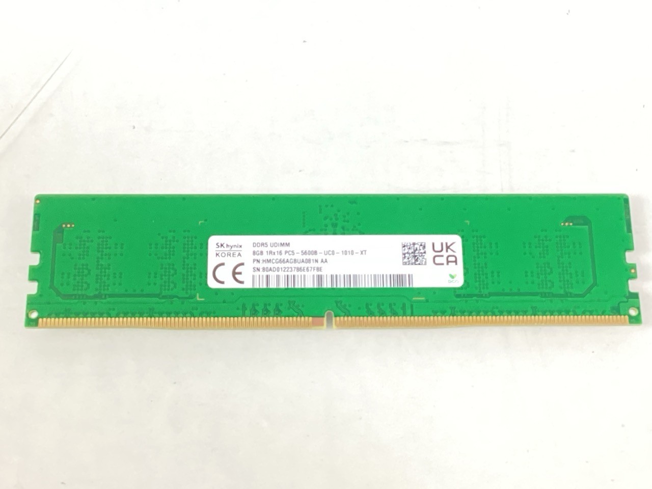 SK Hynix 8GB PC5-44800 DDR5-5600MHz 288-Pin DIMM Memory Module - HMCG66AGBUA081N