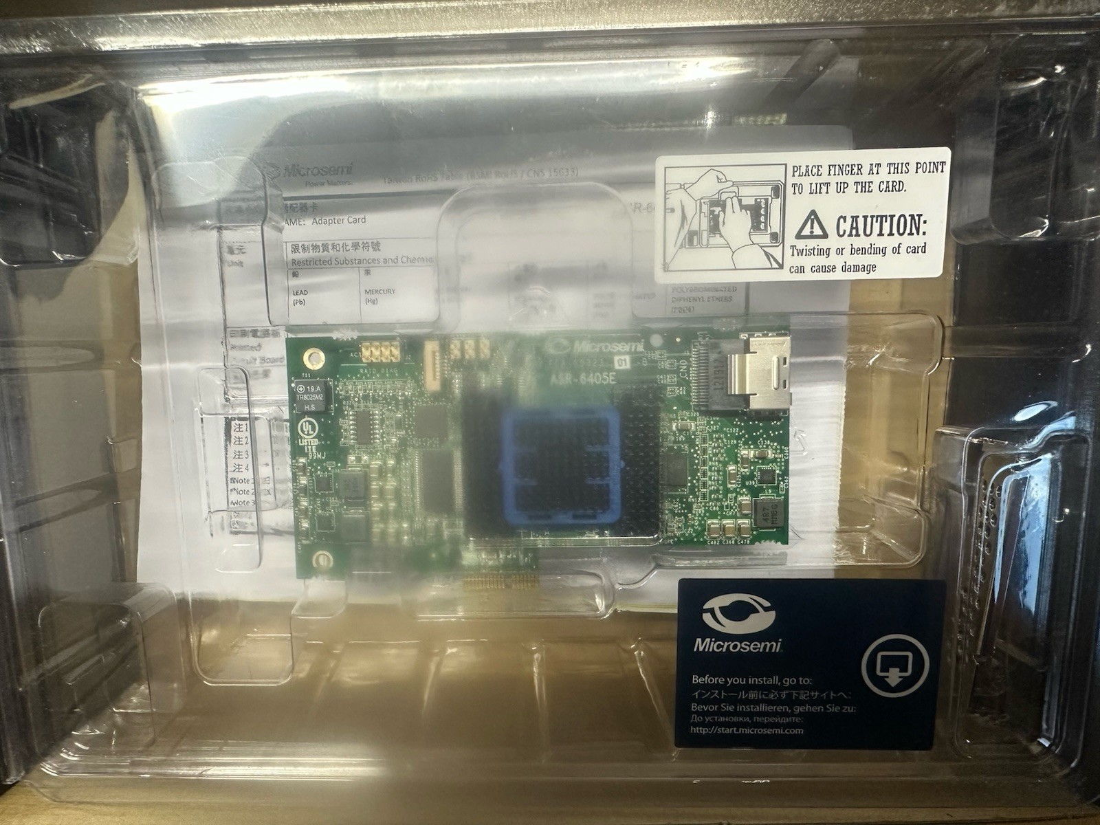 ADAPTEC MICROSEMI ASR-6405E RAID Card 128MB