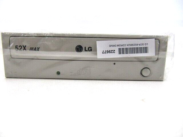 LG Internal CD-ROM Drive IDE SATA CD GCR-8523B52X Vintage Retro Beige NEW