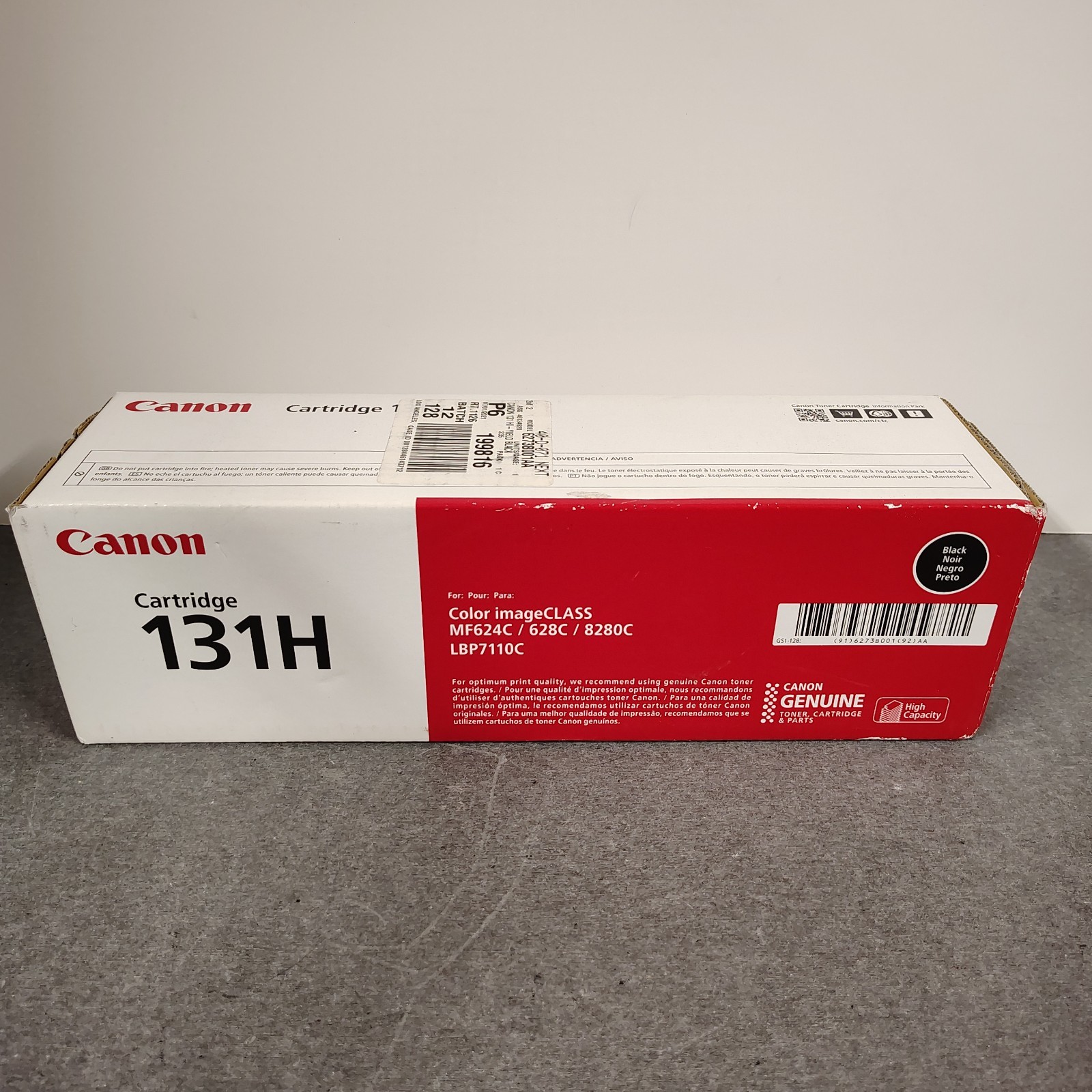 Canon 131H Black High Capacity Ink Cartridge Genuine OEM Original NEW/SEALED