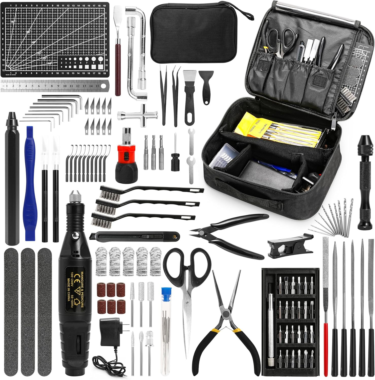 124 Pcs 3D Printing Tool Kit - Complete 3D Printer Accessories - 3D Printer Nozz