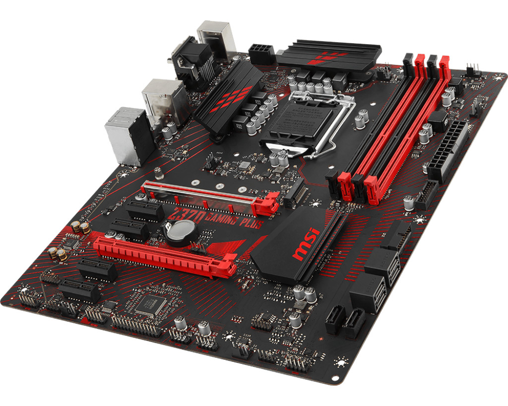 For MSI Z370 Gaming PlUS Motherboard Supports 8/9 Gen i7 9700 9600K DDR4 Tested
