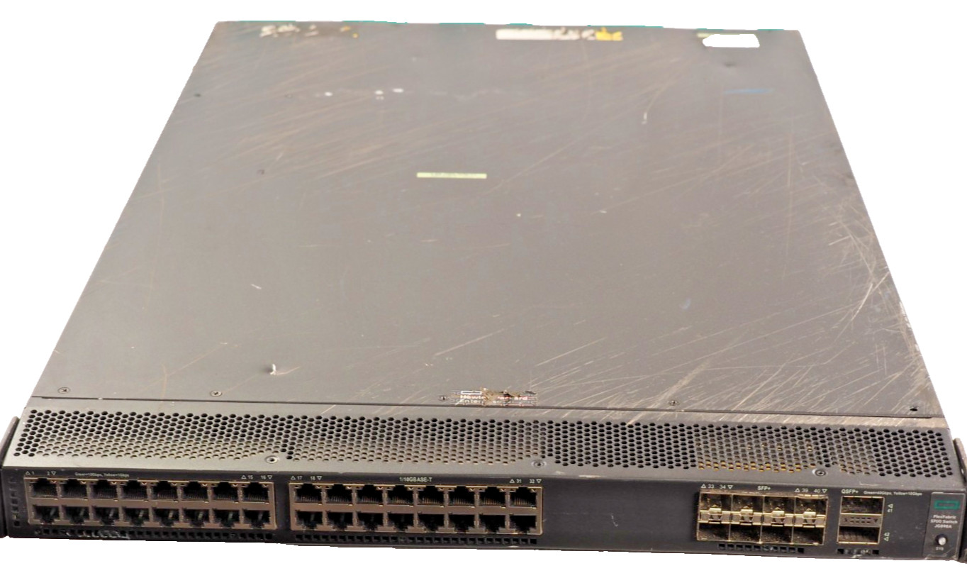 HP HPE JG898A FlexFabric 5700-32XGT-8XG-2QSFP+ 42-port Network Switch Dual AC