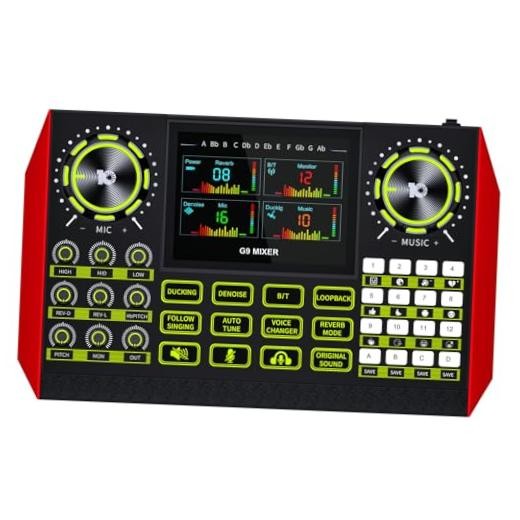Podcast Equipment Bundle Audio Mixer, Sound Board for Pc/Phone Live Streaming
