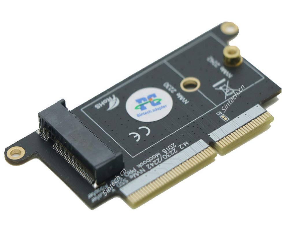 Sintech M.2 NVMe SSD Adapter Card for Upgrade 2016 2017 13" MacBook PRO A1708...