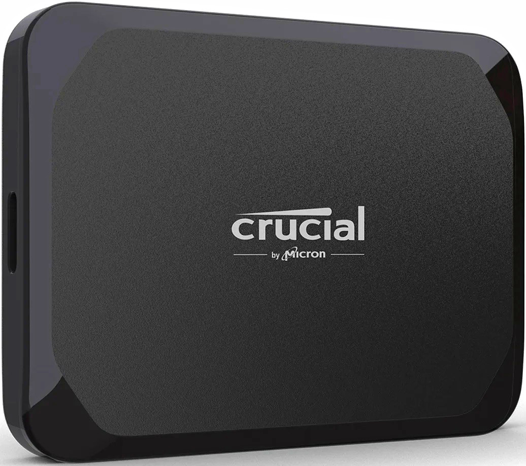 Crucial X6 Portable External SSD USB-C, Black, Supports SSD Solid State Drive